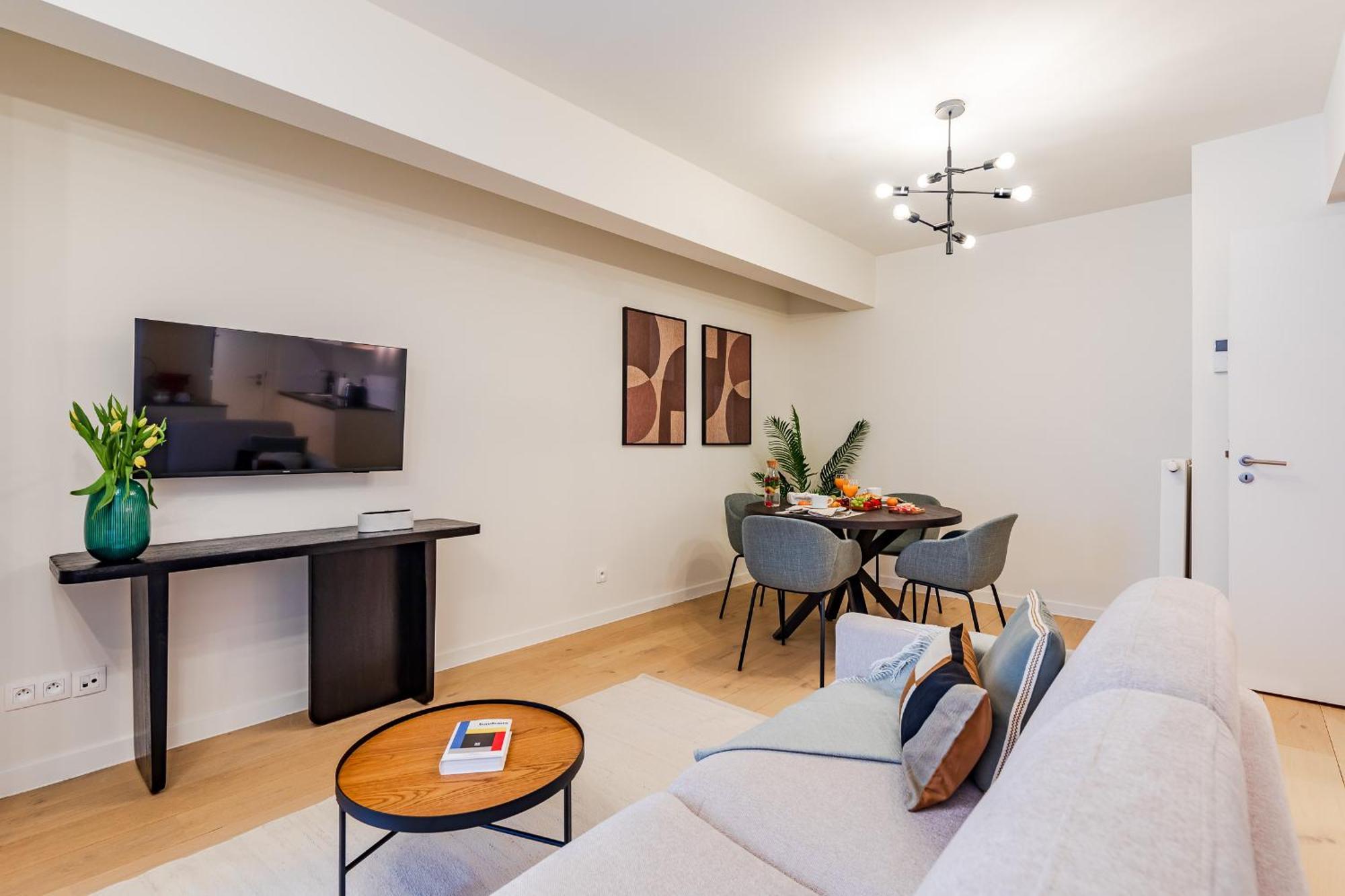 Diamant 1BR Apartment Brussel Bagian luar foto