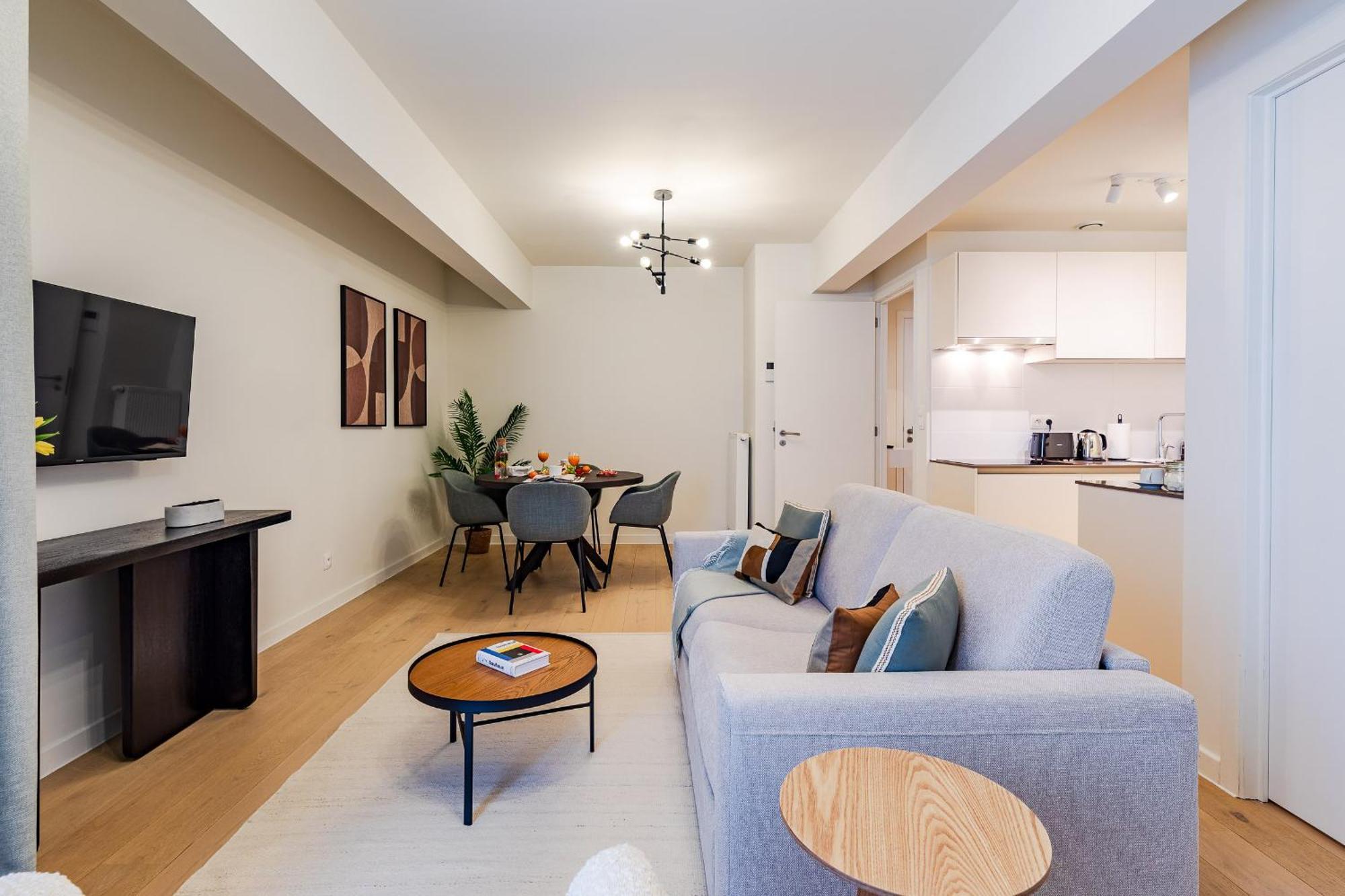 Diamant 1BR Apartment Brussel Bagian luar foto