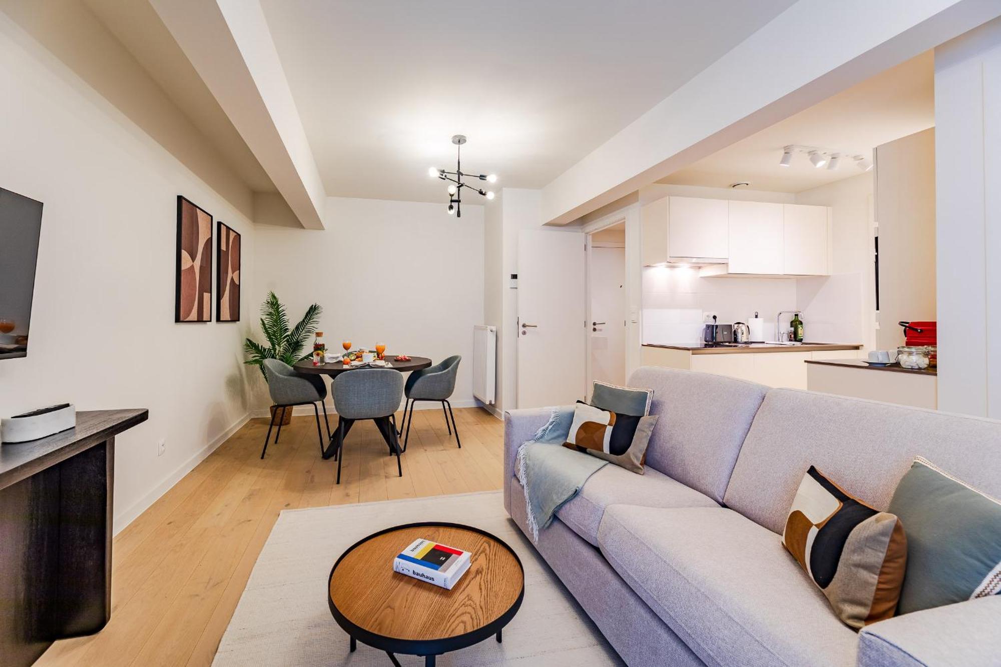 Diamant 1BR Apartment Brussel Bagian luar foto