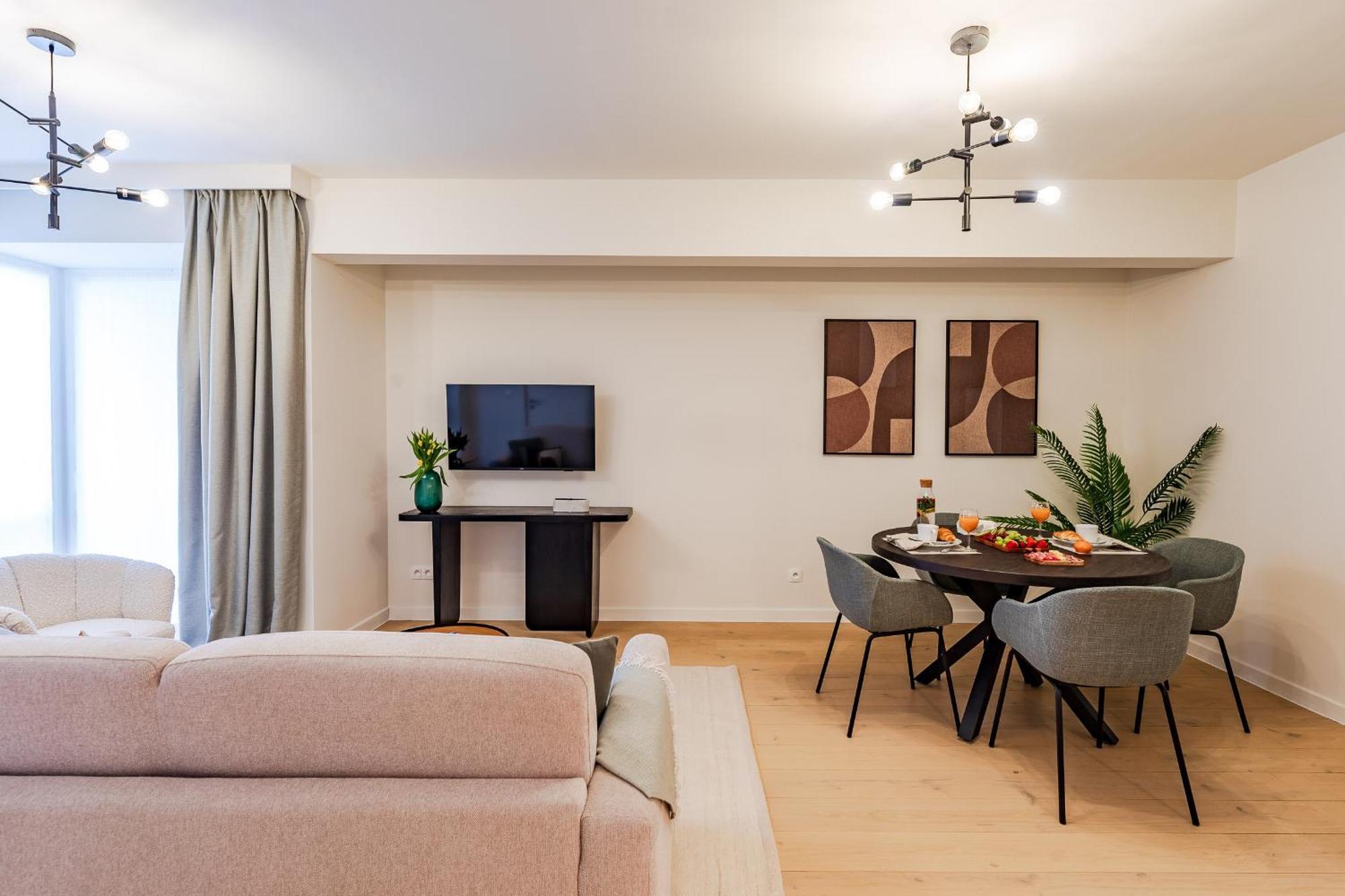 Diamant 1BR Apartment Brussel Bagian luar foto