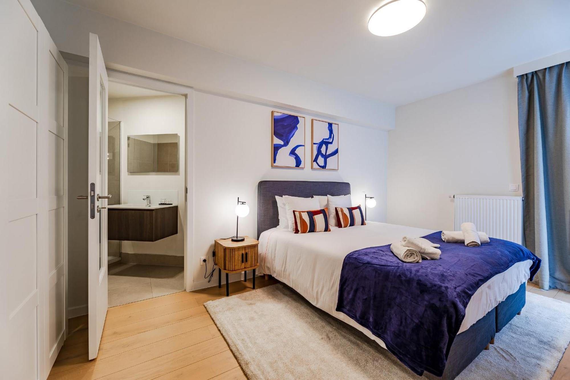 Diamant 1BR Apartment Brussel Bagian luar foto