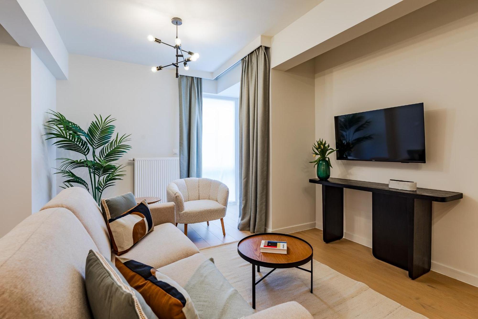 Diamant 1BR Apartment Brussel Bagian luar foto