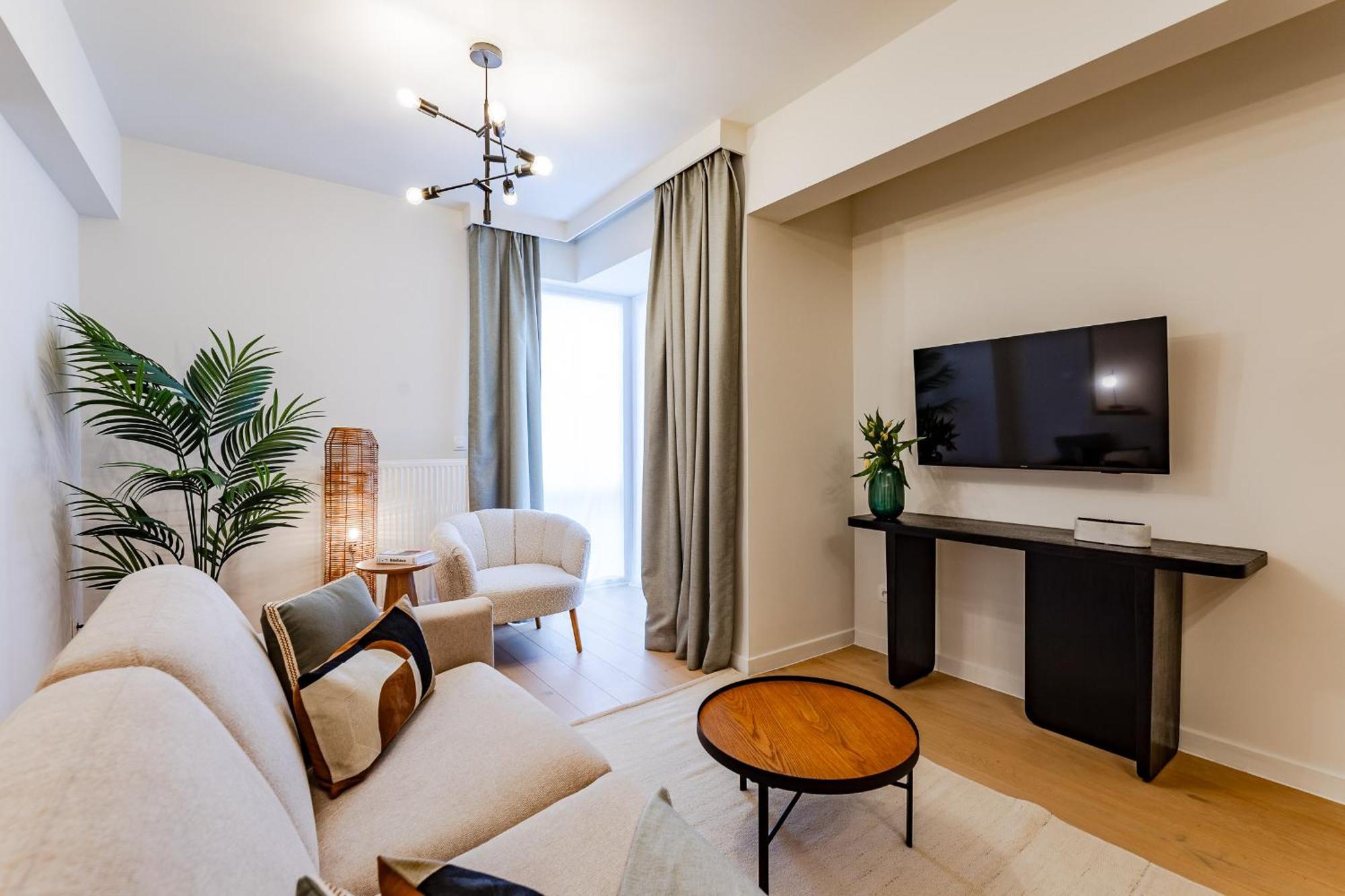 Diamant 1BR Apartment Brussel Bagian luar foto
