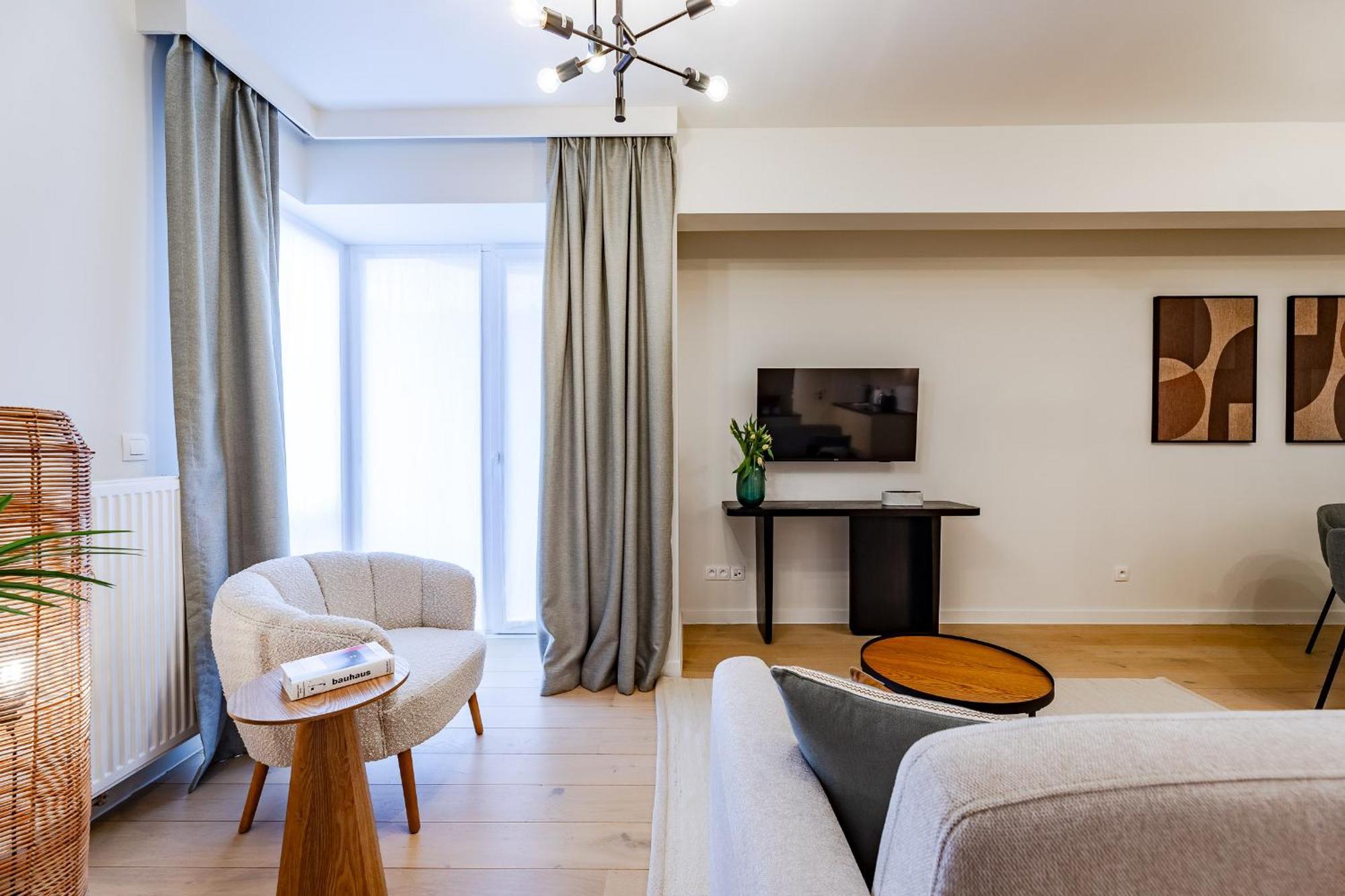 Diamant 1BR Apartment Brussel Bagian luar foto