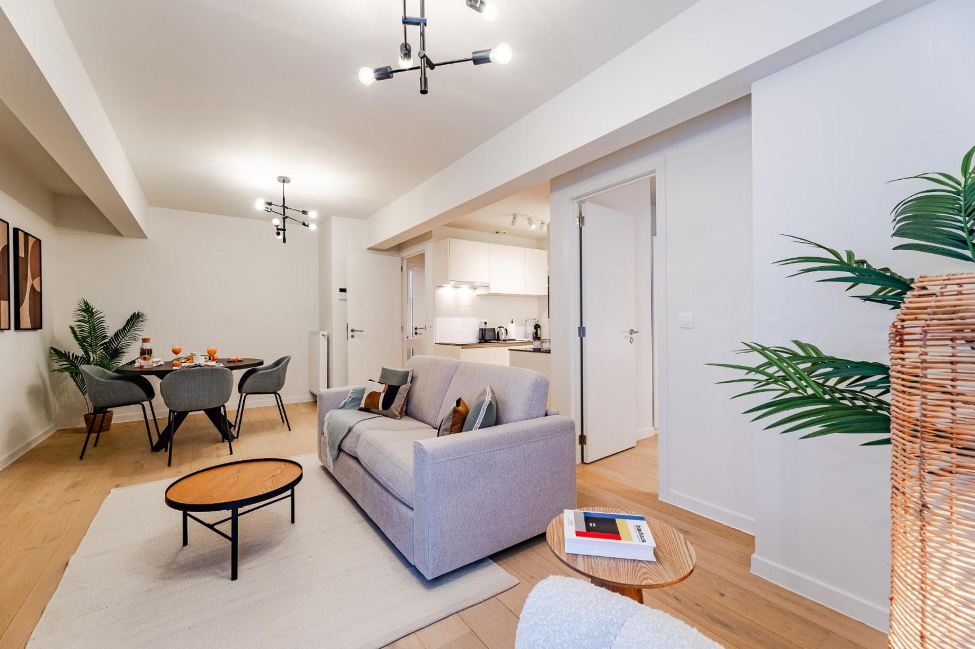 Diamant 1BR Apartment Brussel Bagian luar foto